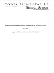 Standard for Processed Cereal-Based Foods